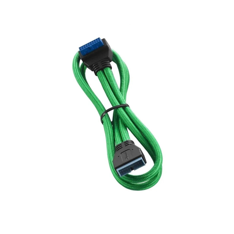 CableMod ModFlex Right Angle Internal USB 3.0 Extension 50cm - Green - كابل